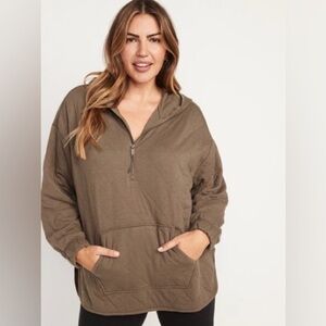 NWOT! Play Clay Quilted Quarter-Zip Tunic Hoodie - Size 2X ♣️